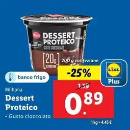 Lidl Milbona Dessert Proteico offerta