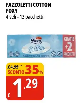 Tigros Fazzoletti cotton FOXY offerta