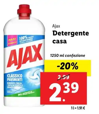 Lidl Ajax Detergente casa offerta