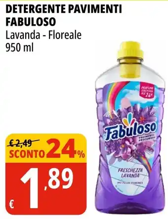 Tigros Detergente pavimenti FABULOSO offerta