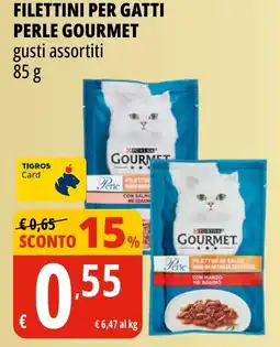 Tigros Filettini per gatti perle GOURMET gusti assortiti offerta