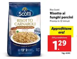 Lidl Riso Scotti Risotto ai funghi porcini offerta