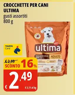 Tigros Crocchette per cani ULTIMA gusti assortiti offerta