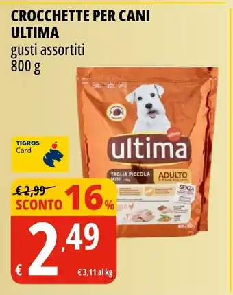 Tigros Crocchette per cani ULTIMA gusti assortiti offerta