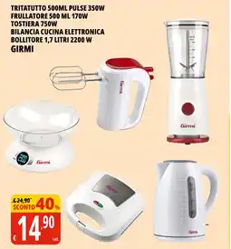 Tigros Tritatutto-Pulse-frullatore-tostiera-bilancia cucina elettronica bollitoreGirmi GIRMI offerta