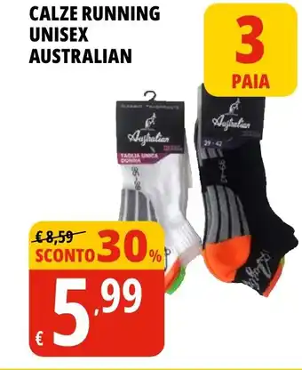 Tigros Calze running unisex AUSTRALIAN offerta