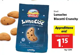 Lidl Divell Lunacioc Biscotti Crunchy offerta