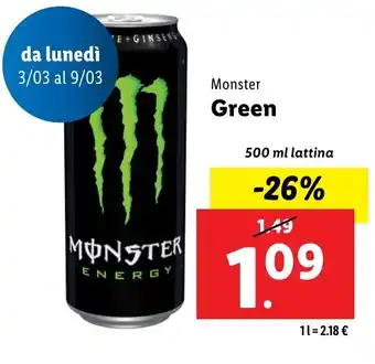 Lidl Monster Green offerta