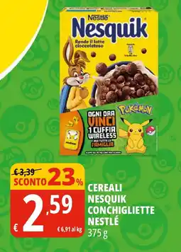 Tigros Cereali nesquik conchigliette NESTLÉ offerta