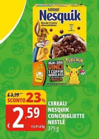 Tigros Cereali nesquik conchigliette NESTLÉ offerta