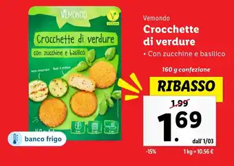 Lidl Vemondo Crocchette di verdure offerta