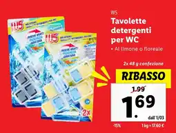 Lidl W5 Tavolette detergenti per WC offerta