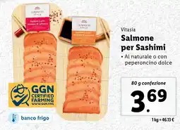 Lidl Vitasia Salmone per Sashimi offerta