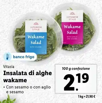 Lidl Vitasia Insalata di alghe wakame offerta