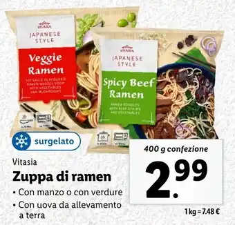 Lidl Vitasia Zuppa di ramen offerta