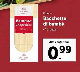 Lidl Vitasia Bacchette di bambù offerta