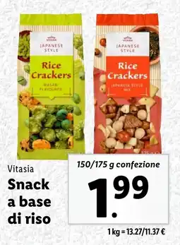 Lidl Vitasia Snack a base di riso offerta