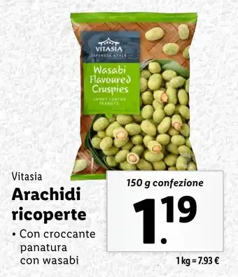 Lidl Vitasia Arachidi ricoperte offerta