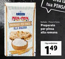 Lidl Balbake Pizza in Festa Preparato per pinsa alla romana offerta