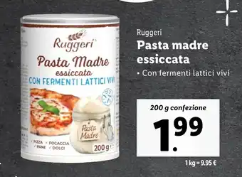 Lidl Ruggeri Pasta madre essiccata offerta