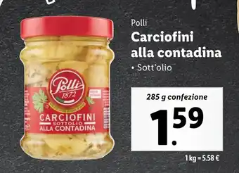 Lidl Polli Carciofini alla contadina offerta