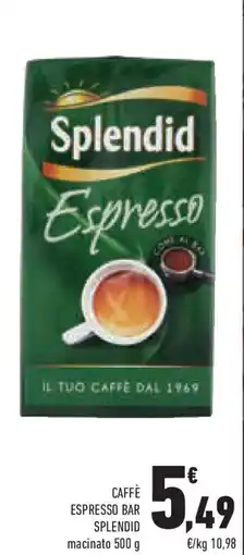 Conad Superstore Caffè espresso bar SPLENDID macinato offerta