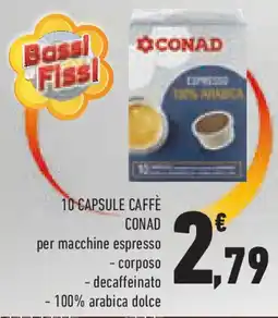 Conad Superstore 10 capsule caffè CONAD offerta