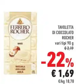 Conad Superstore Tavoletta di cioccolato ROCHER offerta