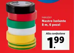 Lidl PARKSIDE Nastro isolante 8 m, 6 pezzi offerta