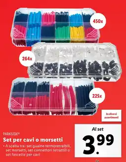 Lidl PARKSIDE Set per cavi o morsetti offerta