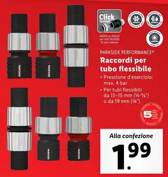 Lidl PARKSIDE PERFORMANCE Raccordi per tubo flessibile offerta