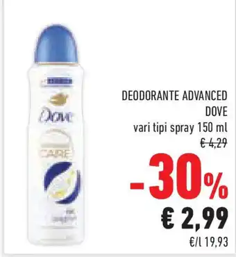 Conad Superstore Deodorante advanced DOVE offerta