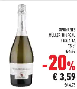 Conad Superstore Spumante müller THURGAU COSTALTA offerta