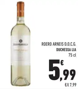 Conad Superstore Roero arneis d.o.c.g. DUCHESSA LIA offerta