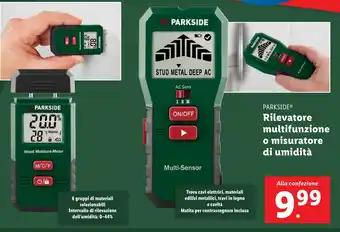 Lidl PARKSIDE Rilevatore multifunzione o misuratore di umidità offerta