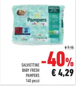 Conad Superstore Salviettine baby fresh PAMPERS offerta