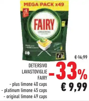 Conad Superstore Detersivo lavastoviglie FAIRY offerta