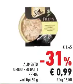 Conad Superstore Alimento umido per gatti SHEBA vari tipi offerta