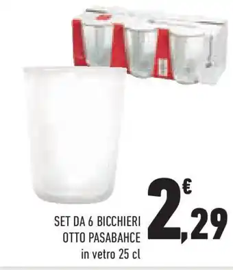 Conad Superstore Set da 6 bicchieri otto pasabahce offerta