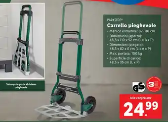 Lidl PARKSIDE Carrello pieghevole offerta