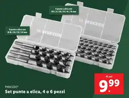 Lidl PARKSIDE Set punte a elica, 4 o 6 pezzi offerta