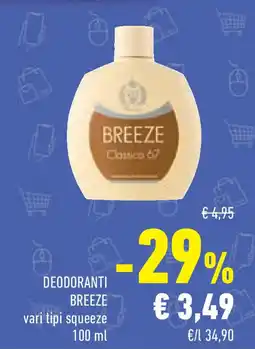 Conad Superstore Deodoranti BREEZE offerta