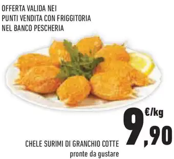 Conad Superstore Chele surimi di granchio cotte offerta