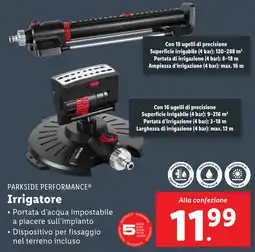 Lidl PARKSIDE PERFORMANCE Irrigatore offerta