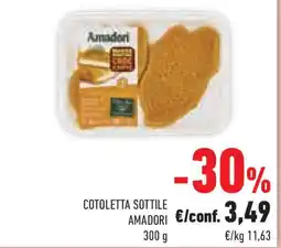 Conad Superstore Cotoletta sottile AMADORI offerta