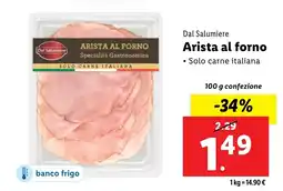 Lidl Dal Salumiere Arista al forno offerta