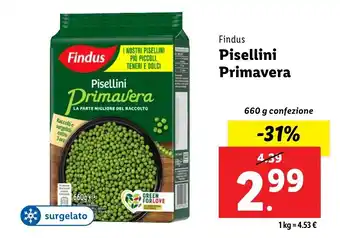 Lidl Findus Pisellini Primavera offerta