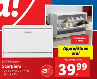 Lidl LIVARNO home Scarpiera offerta