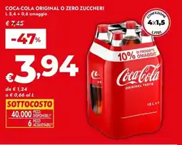 Bennet Coca-cola original o zero zuccheri offerta