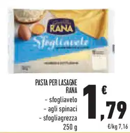 Conad Superstore Pasta per lasagne RANA offerta